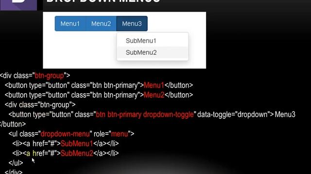 BootStrap 066 Nesting Button Groups Dropdown Menus смотреть онлайн