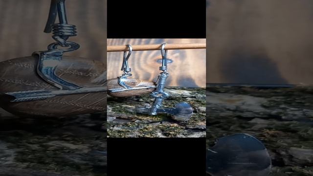 серьги из дерева и серебра смотреть онлайн