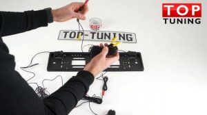 Рамка для номера с камерой и парктрониками 3 в 1