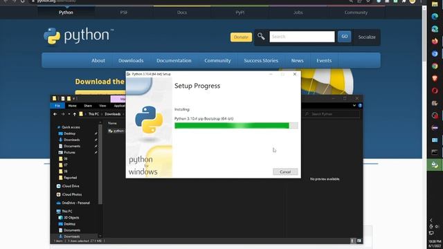 When installing Python on Windows. Maybe click "Add Python version to Path" so you can run in cmd смотреть онлайн