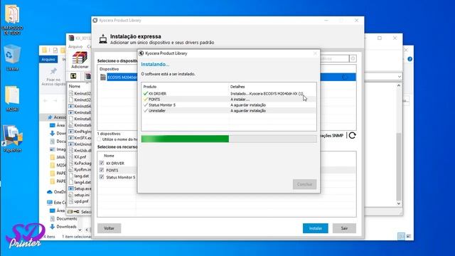 Realizar conf. de scanner e instalação de driver via usb na impressora KYOCERA M2040 смотреть онлайн