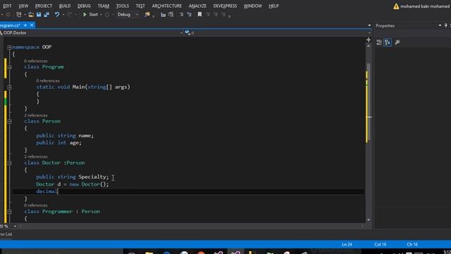 3-Inheritance and protected Access modifier part 1 |OOP C# in Arabic смотреть онлайн