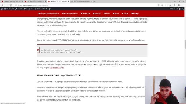 Tối ưu REST API wordpress смотреть онлайн
