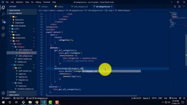 laravel vue js restfull api Bangla Tutorial | Category delete Part-23 смотреть онлайн
