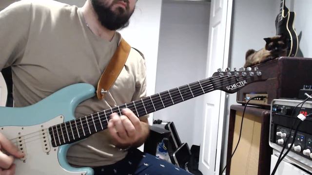 Trying out my new Schecter custom shop Nick Johnston guitar смотреть онлайн