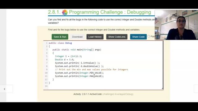 Wrapper Class Debugging Challenge 2.8.1.1 (CSA) смотреть онлайн