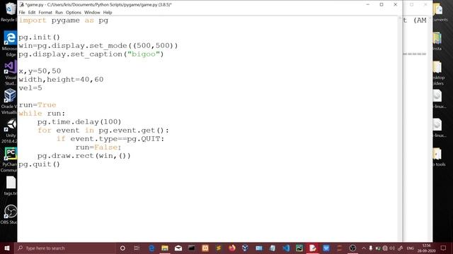 create an game window and character movement in tamil | pygame tutorial in tamil | Quick through смотреть онлайн