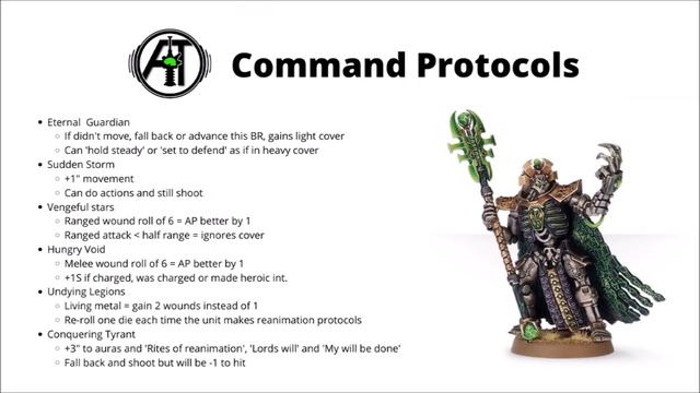 Command Protocols - Full List and Rules Reviewed - New Codex Necrons Rules смотреть онлайн