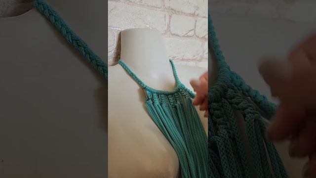 Платье в технике плетения макраме. #макраме #handmade #шатер #плетуназаказ смотреть онлайн