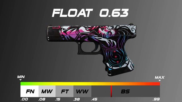 CSGO Glock-18 | Neo-Noir - Skin Wear/float