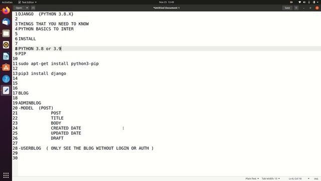 Django #1 installing python pip and django смотреть онлайн