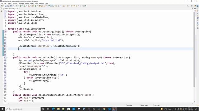 Sorting 10 Million Records under 10 seconds using Java Stream API #JavaStreamAPI смотреть онлайн
