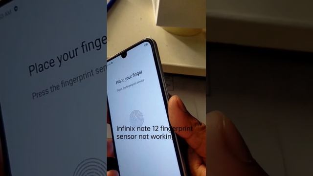 infinix note 12 fingerprint sensor not working #short смотреть онлайн