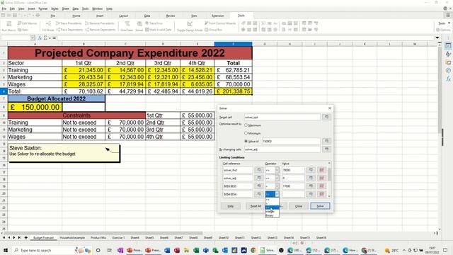 How to use Solver in Libreoffice Calc смотреть онлайн