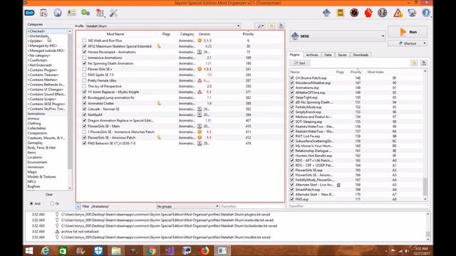 Skyrim SE: FNIS Installation Mod Organizer 2 Tutorial смотреть онлайн