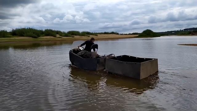 Полноприводный снегоход GALA. Первое плавание смотреть онлайн