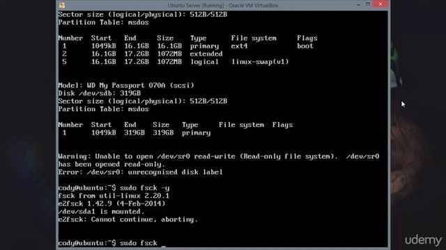 28 Using fsck to Check and Repair Filesystem Errors смотреть онлайн