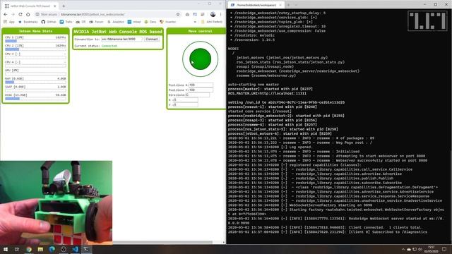 JetBot NVIDIA - Web Console based on ROS смотреть онлайн