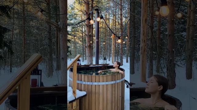 Горячая купель в глэмпинге "Ново-Окатово" смотреть онлайн