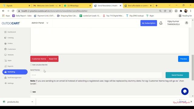 SMS and Email Marketing services using www.outdocart.com смотреть онлайн