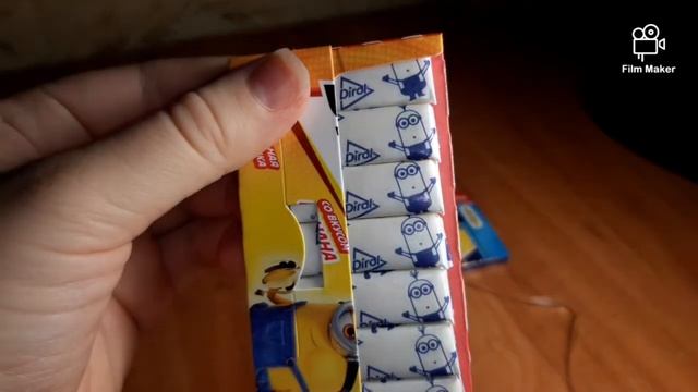 жевательная резинка Dirol/найди миньена внутри смотреть онлайн