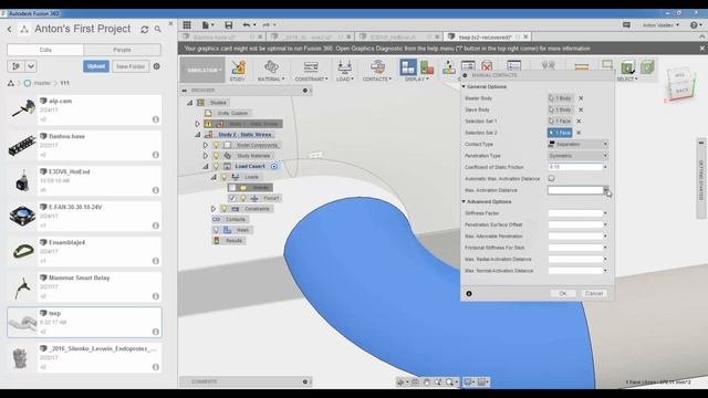 Экспресс расчеты во Fusion 360, или как получить красивые картинки при минимальных усилиях смотреть онлайн