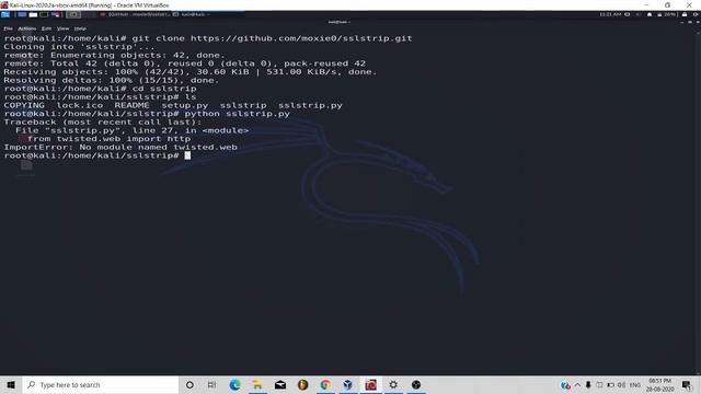 Sslstrip Install In Kali Linux | ImportError: No module named twisted.web | No module named OpenSSL смотреть онлайн