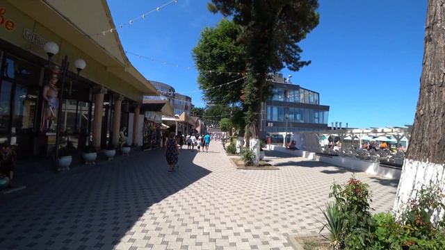 Прогулка 👣 по городу Анапа ☀️ от администрации города по улице Краснодарской до набережной ⚓️ смотреть онлайн