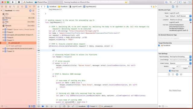 Complete Facebook App in Swift, Xcode and PHP - Developing Entering Scenarios - 48 смотреть онлайн