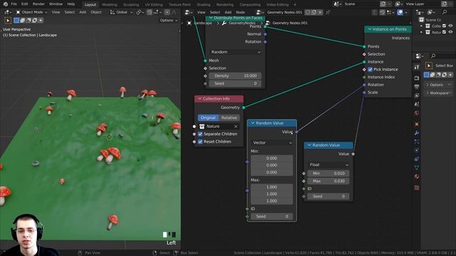 Distribute Objects using Weight Paint-Geometry Nodes (Blender Tutorial) смотреть онлайн