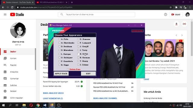 PES 2018 Face Manager Switch v1.0 ( Review ) смотреть онлайн