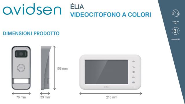 Videocitofono 2 Fili Monofamiliare con schermo a colori da 7" - Elia Avidsen смотреть онлайн