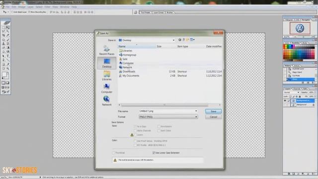 How to make PNG. logo for your video with photoshop (Sky'S idea) смотреть онлайн