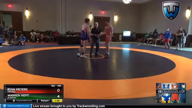 16U 160 Ryan Meyers Virginia Vs Warren Hoyt Alabama смотреть онлайн