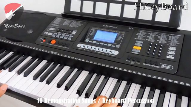 Teclado Musical Arranjador 61 Teclas HK 812 - HKeyBoard - Profissional Sensitive смотреть онлайн