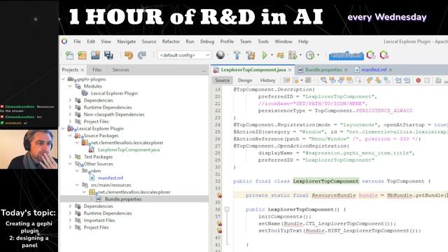Creating a Gephi plugin #2 - we run it and create a first window in Gephi смотреть онлайн