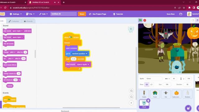 Quick and Easy Halloween Scratch Game for Kids - Perfect for Beginners смотреть онлайн
