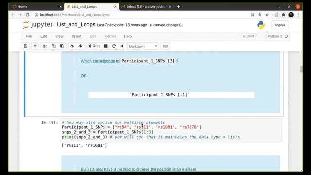 3.2. List indexing and slicing смотреть онлайн
