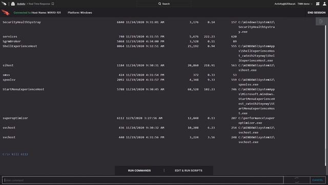 Process and File Remediation with Real Time Response смотреть онлайн