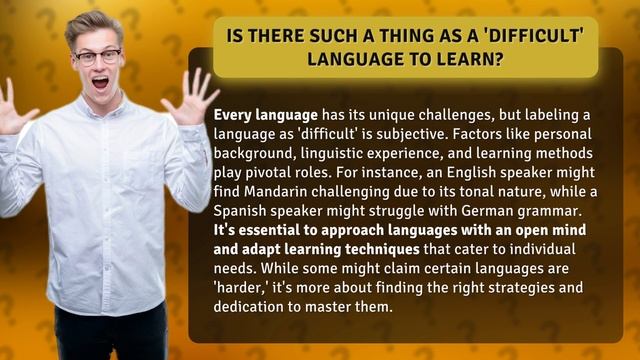 Is There Such a Thing as a 'Difficult' Language to Learn? смотреть онлайн