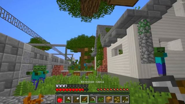 НУБ И ПРО ПОПАЛИ В ЗОМБИ АПОКАЛИПСИС В МАЙНКРАФТ! MINECRAFT СЕРИАЛ: ЗОМБИ АПОКАЛИПСИС В МАЙНКРАФТ # смотреть онлайн