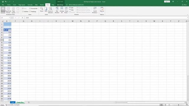How to Freeze a Row in Excel (2022) смотреть онлайн