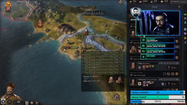 Crusader Kings 3 Türkçe - Göktürklerin Roma Seferi #33 (Twitch Tekrarı) смотреть онлайн