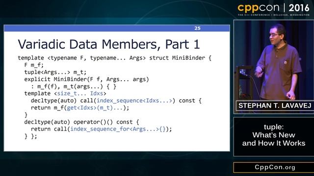 CppCon 2016: Stephan T. Lavavej “tuple＜＞: What's New and How it Works" смотреть онлайн