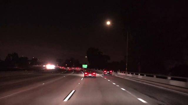 Los Angeles 4K - Highway Night Drive смотреть онлайн