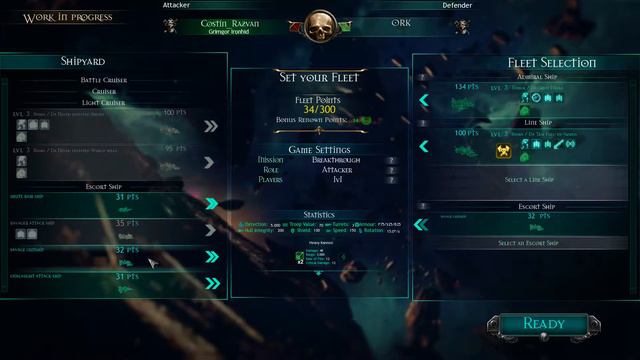 Battlefleet Gothic: Armada BETA - Ork Skirmish Let's Play - Part 2 [Heroic]