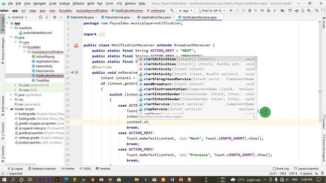 How To Make Music Player Notification In Android Studio Part 3 смотреть онлайн