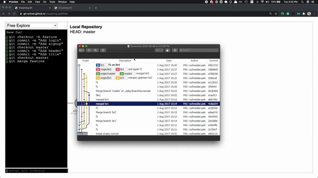 Git Rebase - A Simple Explanation with Example смотреть онлайн