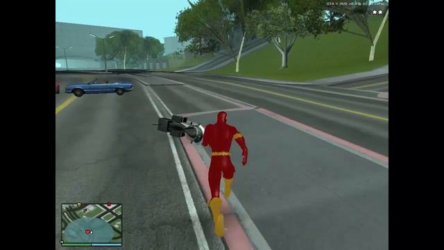 GTA San Andreas - Flash vs Cops(Flash has katana) смотреть онлайн