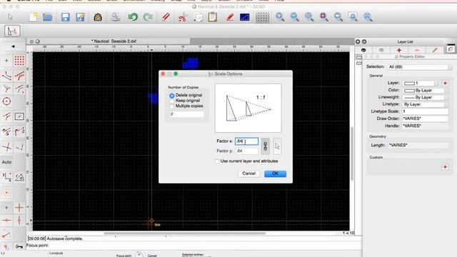 Resize a DXF file with QCAD смотреть онлайн